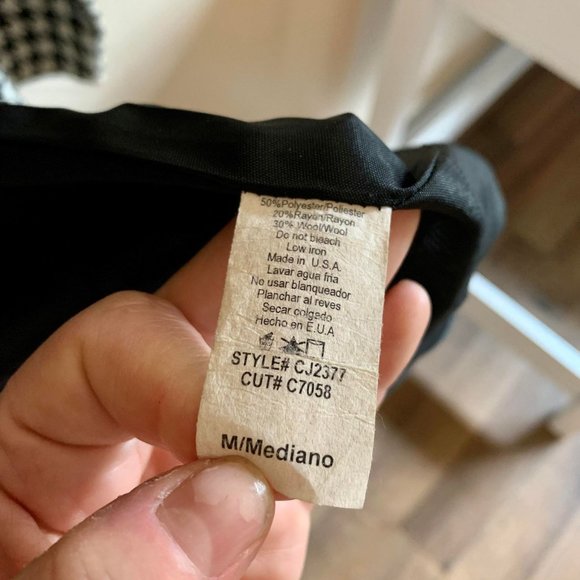 Vintage Houndstooth pattern coat - Picture 5 of 6